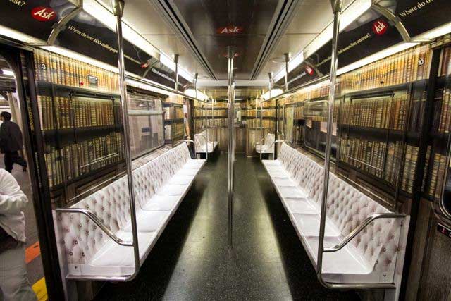 Ask.com transformed this subway train