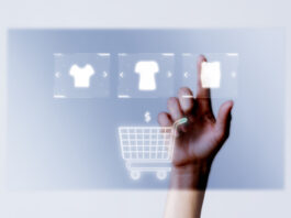 person-adding-clothes-cart-closeup-online-shopping-campaign